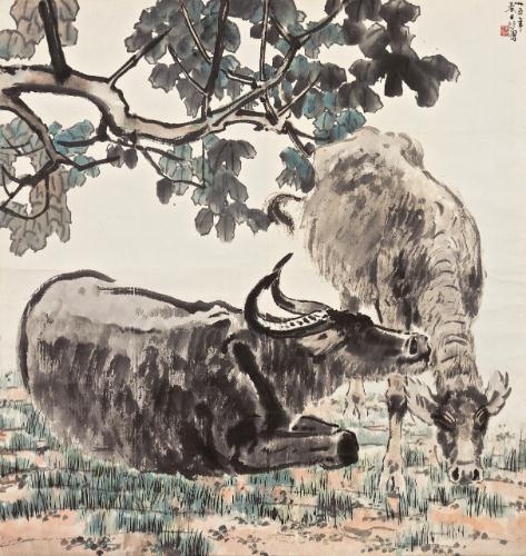 Buffaloes, 1936 - Xu Beihong