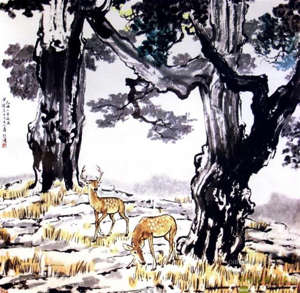 Deer - Xu Beihong