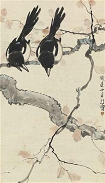 Two Birds - Xu Beihong
