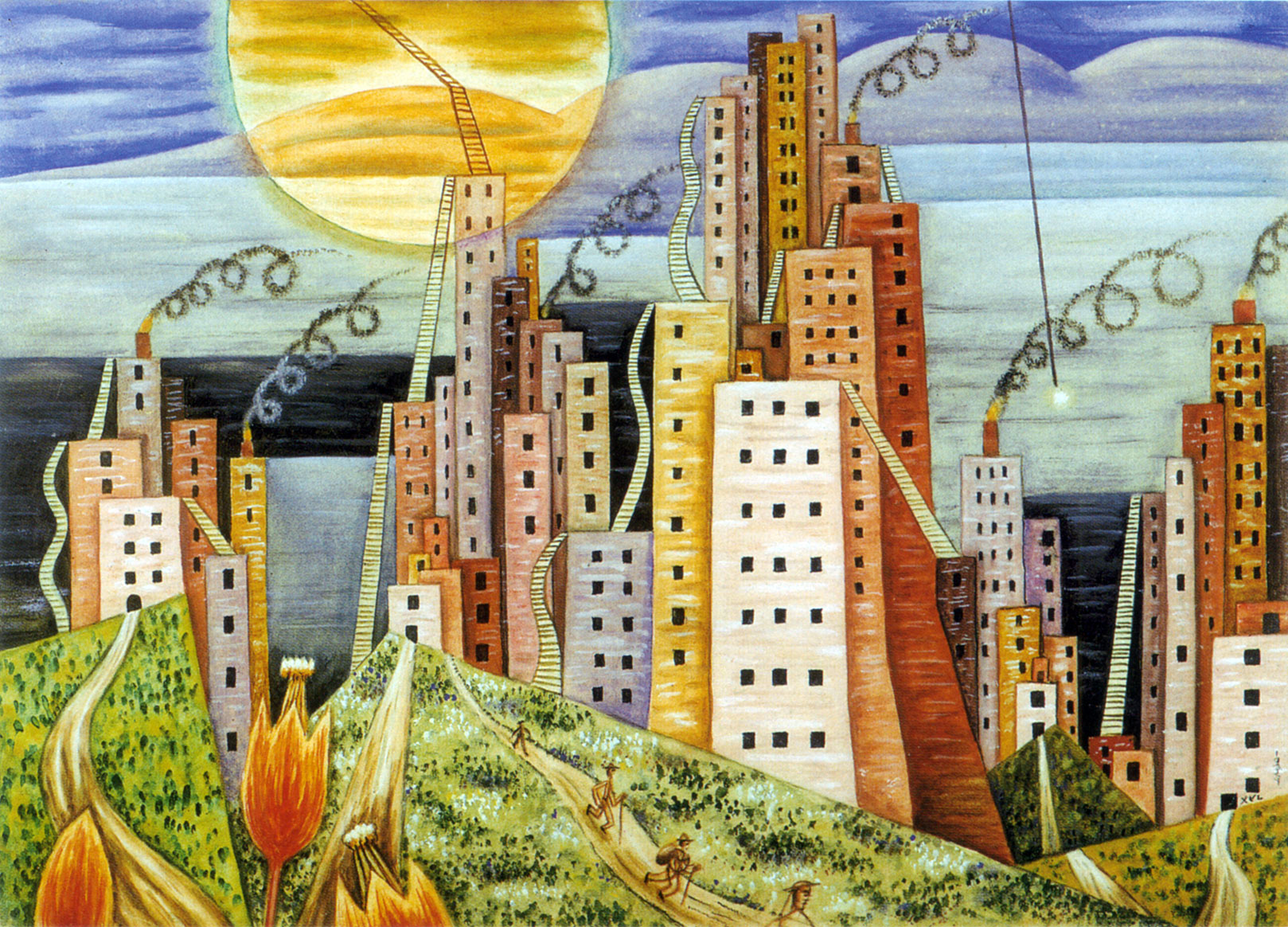 Ciudá lagui, 1939 - Xul Solar - WikiArt.org