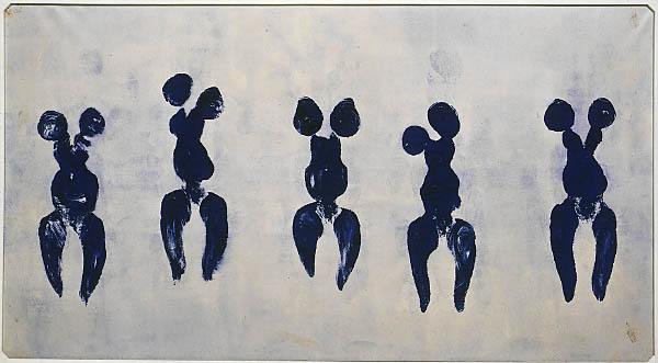 Anthropometry of the blue period, 1960 - Ів Кляйн