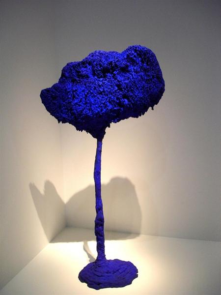 Tree, large blue sponge, 1962 - Ів Кляйн