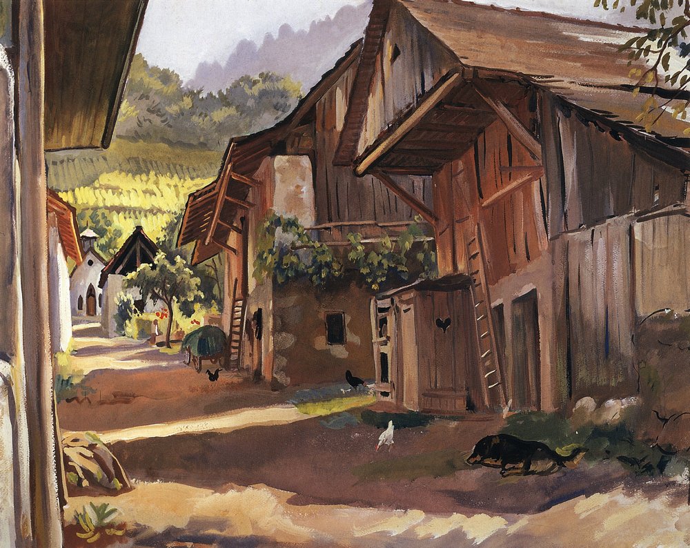 Alps. Village in the Savoie, 1933 - Zinaida Serebriakova 