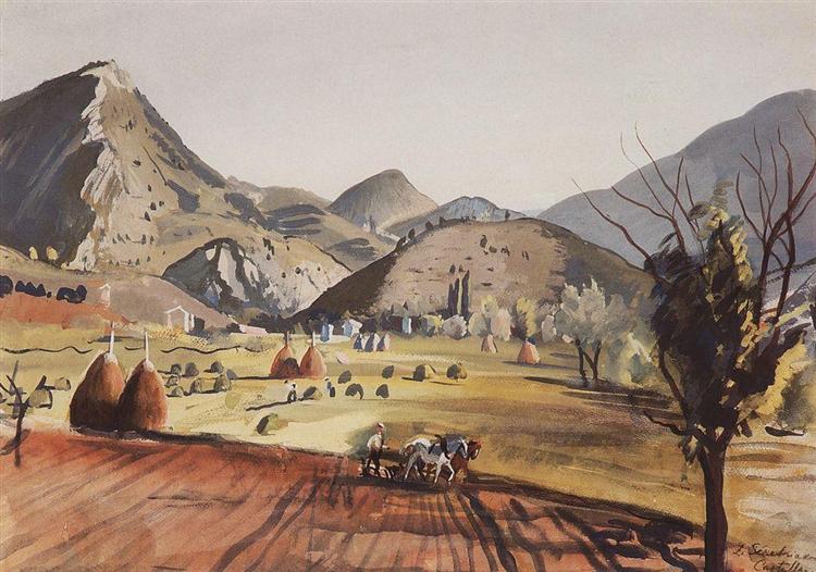 Castellan. Valley, 1929 - Zinaida Evgenievna Serebriakova