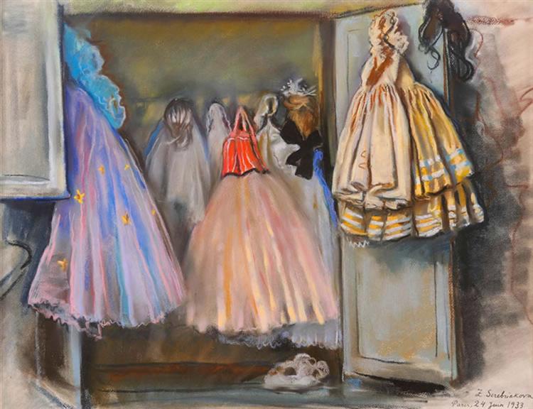 Closet of ballerina Irina Baranova, 1933 - Zinaida Serebriakova