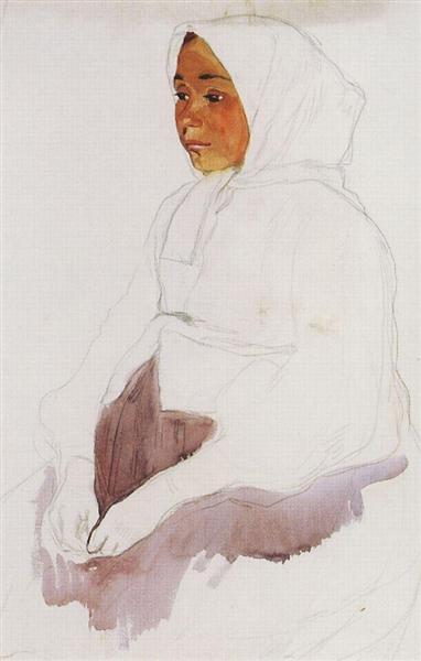 Селянка, c.1900 - Зінаїда Серебрякова