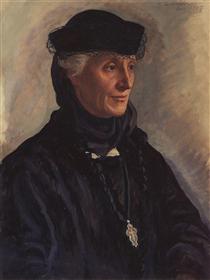 Portrait of S.M. Lukomskaya - Zinaida Evgenievna Serebriakova