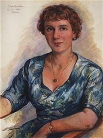 Portrait Z.N. Martynovskaya - Zinaida Serebriakova